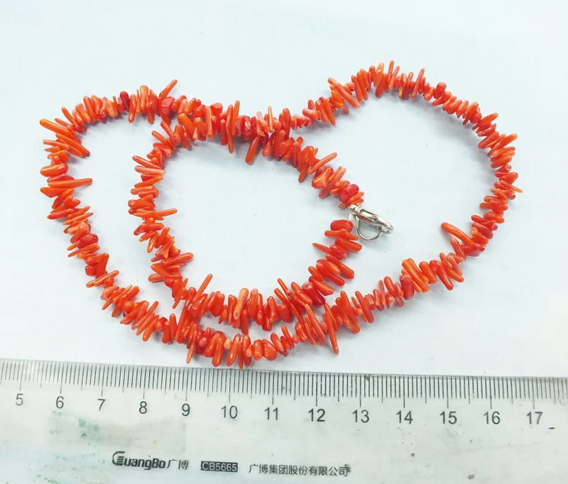

100% natural irregular coral necklace, very beautiful 17"