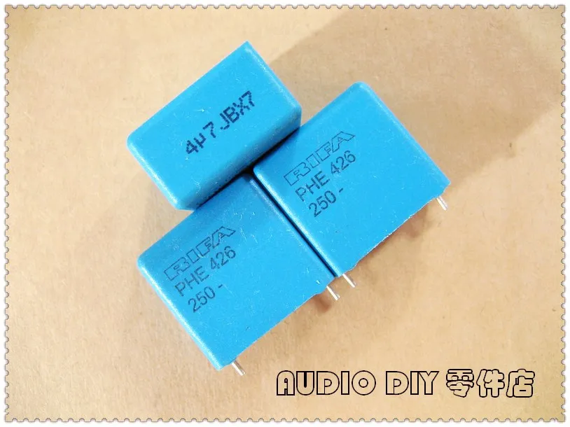 10-Pack 4.7uF 250V Metallized Polyester Film Capacitors – ±5% Tolerance, Axial Lead, For Audio Crossover & Tweeter Circuits