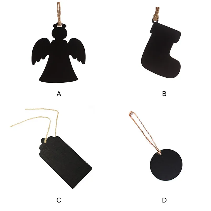 10pcs Small Blackboard Pendant Christmas Decorations Children's Home decor Ornaments Party Christmas Decorations for Home O15 (3)