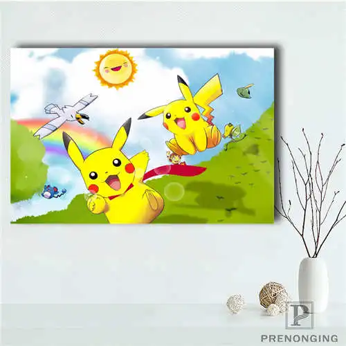 Custom Pokemon (1)@1 Printing Posters Cloth Fabric Wall Art Pictures For Living Room Decor#18-12-05-2-125 | Дом и сад