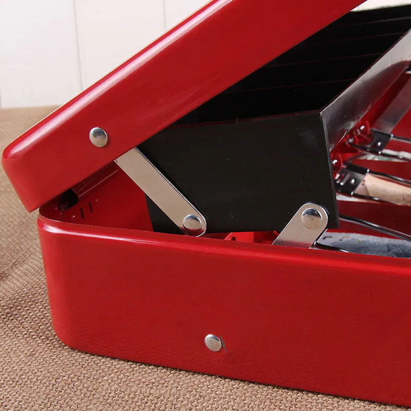 Portable Safes Storage Cash Box Money Drawer Key Lock / Password Lock Safe Lock Tiered Tray Security Metal Box 30 x 24 x 9cm