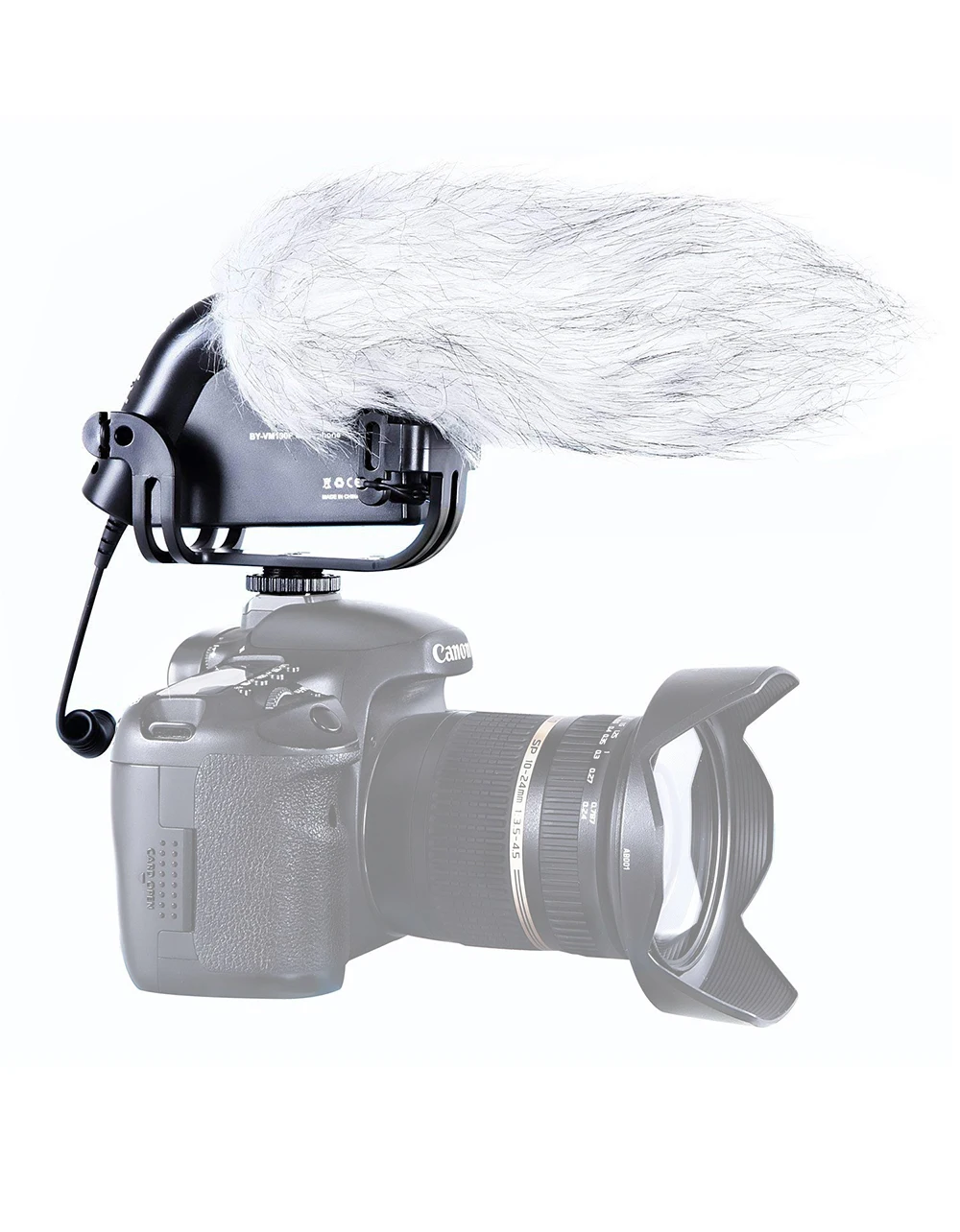 BY-VM190P Professional Camera Microphone with Cover Windshiel Microphone for DSLR Video Camera Photography Studio Accessories (2)