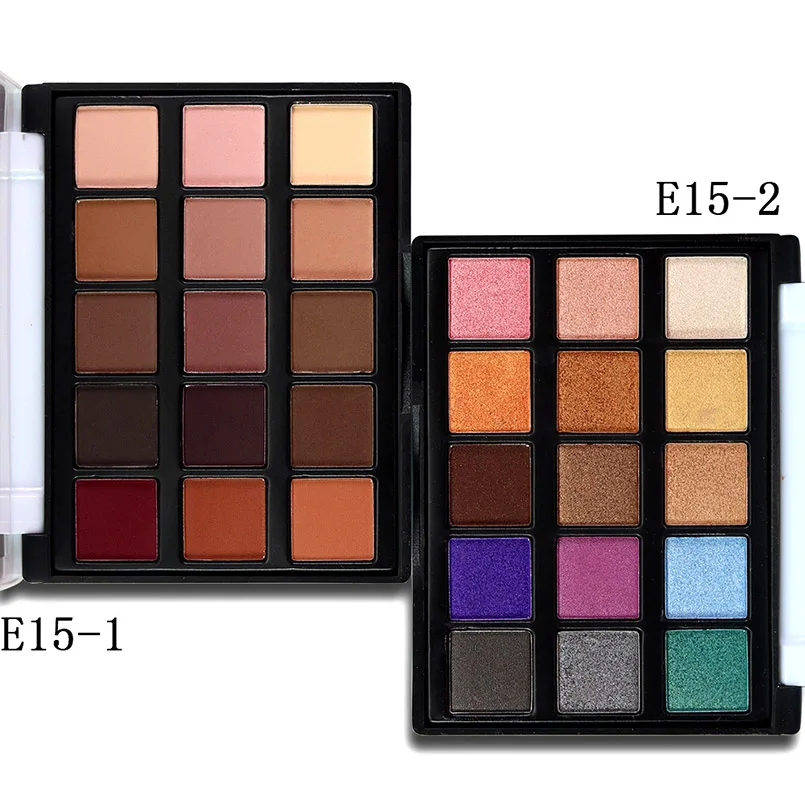 

POPFEEL 15 Color Eye Shadow Palette Luminous Glitter Eyeshadow Natural Shimmer Matte Eyeshadow Palette Pigment Pro Eyes Makeup