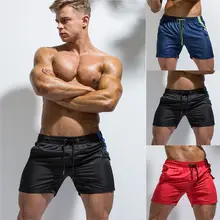 Мужские новые летние однотонные спортивные быстросохнущие повседневное свободное пляжное повседневные мужские Шорты ropa#3A08