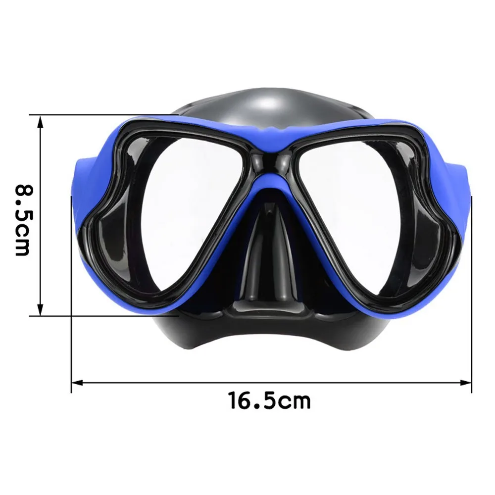 Профессия оптический Дайвинг маска черная силиконовая маска для подводного плавания twin объектив трубка маска Топ Дайвинг оборудование и трубкой передач
