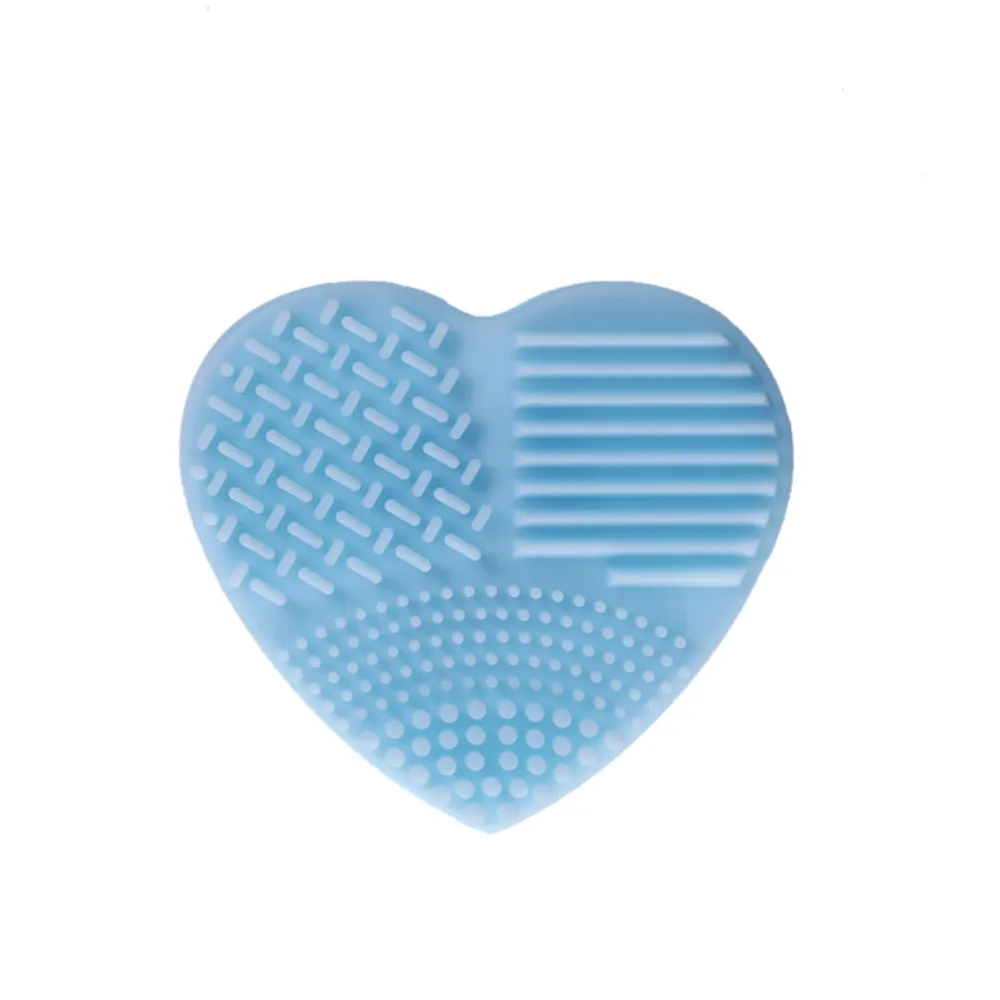 Силиконовая Кисть для макияжа в форме сердца, чистящее средство для косметики, чистящая кисть для мытья, цветная Кисть для макияжа в форме сердца H30314 - Handle Color: A