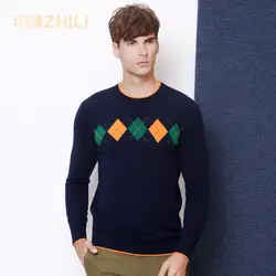 Высокое качество Новый 2017 Осень Зима Вязаный мужской свитер осенняя одежда брендовая Повседневная рубашка 100% кашемир шерстяной пуловер с