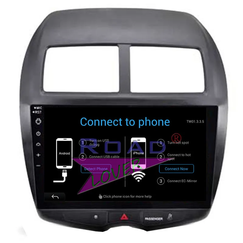 Roadlover Android 7 1 автомобильный головное устройство плеер радио для Mitsubishi ASX 2011 Стерео