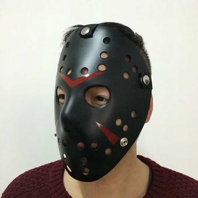 black color jason voorhees friday the 13th horror movie hockey mask halloween mask friday the 13th