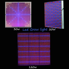 20W/30W/120W LED Plant Grow Panel Light Hydroponics Lamps AC85-265V SMD3528 Red+Blue+Orange For Flowering Plant Indoor Grow Box