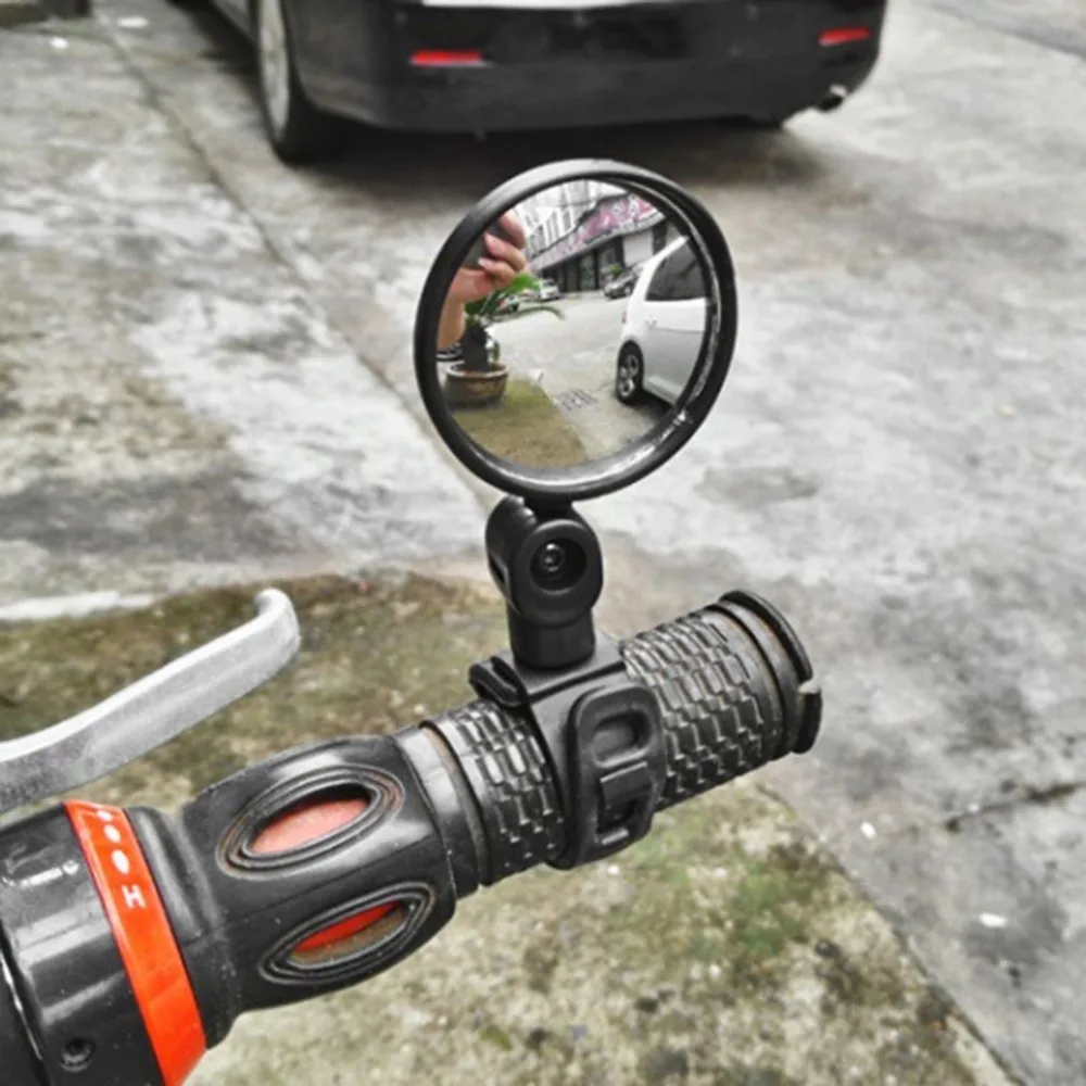 Bike Bicycle Handlebar Rearview Mirror 360 Degree Rotation Flexible Wide Angle Convex Mirror Safe Cycling Side View Mirror