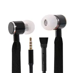 Шнурки наушники стерео звук бас из металла проводные наушники музыка наушники с микрофоном для iPhone Xiaomi samsung Спорт