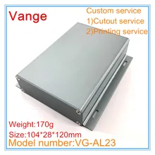 4 шт./лот, настенный ящик для проекта 6063-T5, алюминиевый Встроенный инструмент, корпус 104*28*120 мм для Wi-Fi ретранслятора