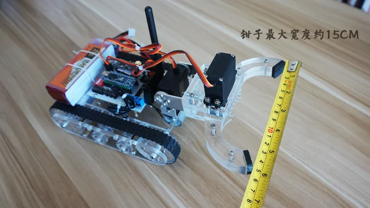 Для Arduino акриловый робот-Танк шасси автомобиля с манипулятором ручной лапой умный автомобиль гусеница шасси AVR микроконтроллер DIY