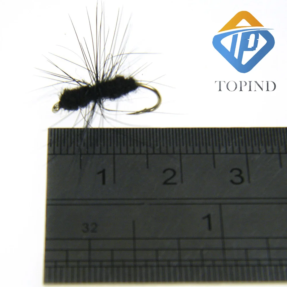 black Ant Single Hook fly fish Fly Fishing lure bait's size
