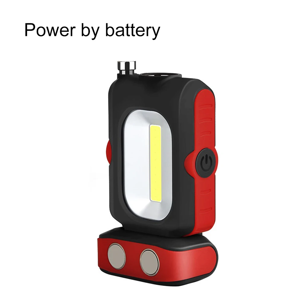 Питание от батареек или светодио дный USB зарядка портативный светодиодный рабочий свет многоцелевой COB фонарик Магнитная база и подвесной