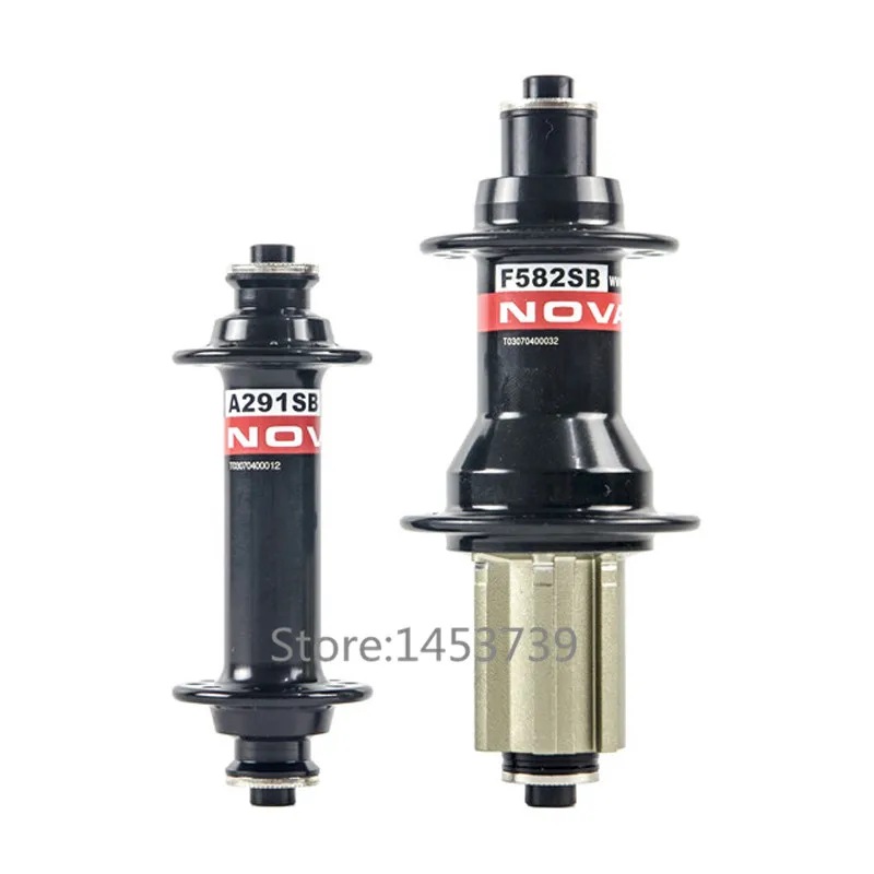 

Road bicycle hub Novatec 291-582 hub black/red/white color for road bike hub