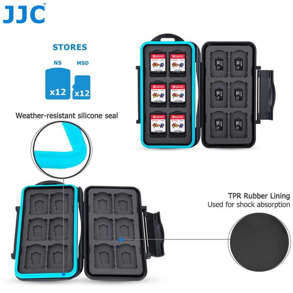 JJC водонепроницаемый чехол для карты памяти для джойстика Переключатель контроллер nintendo переключатель игровая карта микро коробка для SD карты