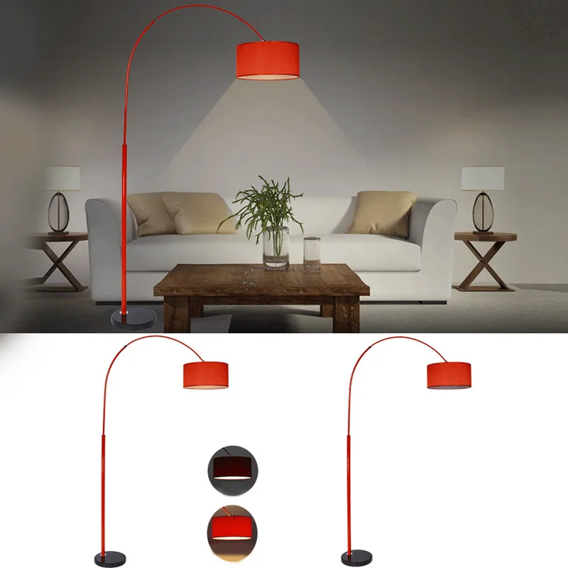 Modern-Fabric-Lampshade-Stainless-Steel-Base-Floor-Lamp-Light-with-E27-Bulbs-Metal-Lambader-For-Living (1)