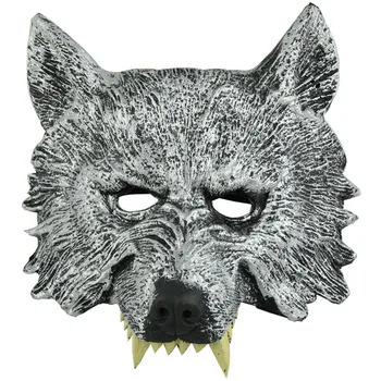 

Holiday Decoration Masquerade Rubber Mask Halloween Horror Wolf Party Mask