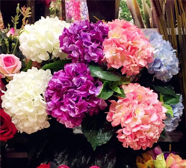 

Best-Selling Hydrangeas 5Pcs Long 80cm Artificial Hydrangea Macrophylla Flower for Wedding Party Decoration Flowers