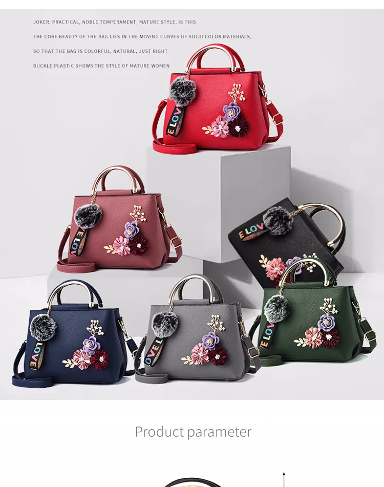 Женская кожаная сумка-клатч с цветочным рисунком, маленькие женские сумки, Брендовые женские сумки-мессенджеры, удобная повседневная сумка с цветами