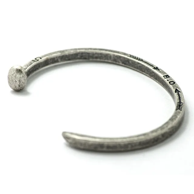Oxidized Silver Br Skinny Railroad Spike Cuff Nail Giles Oxidized Silver Br Skinny Railroad Spike Cuff Nail Giles Brother Inspired Bracelet Bangle