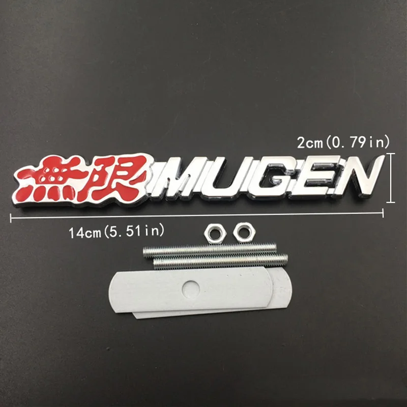 Эмблема для передней решетки автомобиля с логотипом Mugen Металлическая