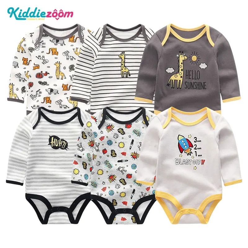 Летние Комбинезоны для маленьких мальчиков; Одежда для новорожденных; комбинезон для девочек; комбинезон для младенцев; одежда с длинными рукавами для малышей; Пижама; bebe Playsuit - Цвет: BDL6117