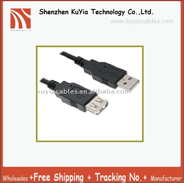 Free Shipping 20PCS LOT USB AM TO AF EXTENSION font b CABLE b font 5FT 1