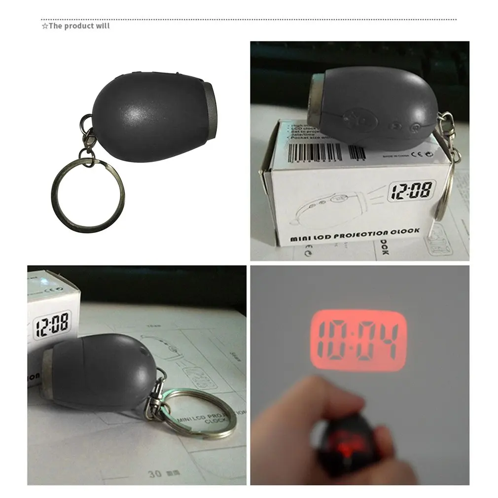 

Mini Digital Projection Clock Portable LED Clock Wall Ceiling Time Projection Watch Magic Night Light Electronic Clock