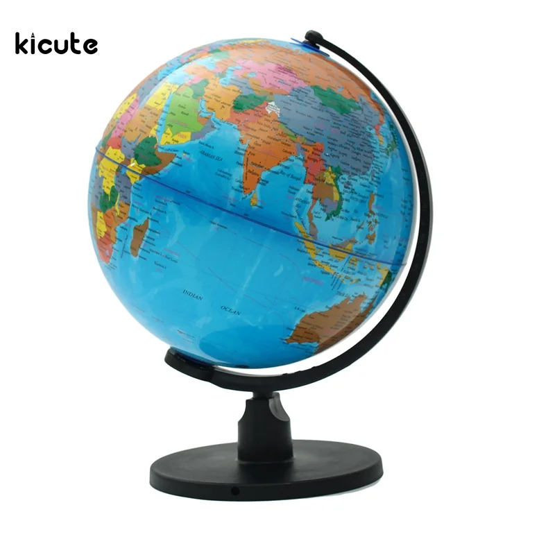 

25cm World Globe Map With Swivel Stand Map of Earth Geography Educational Tool Bookcase Shop School Office Desktop Decor Gift