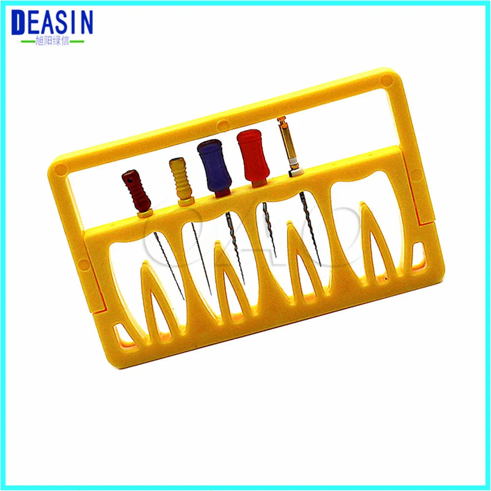 5pcs Dental plastic Holder plastic stand Root Canal File Holder Shelf