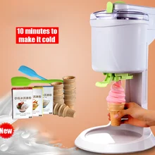 Машина мороженого полностью автоматическая мини фруктовое мороженое для дома электрический DIY Кухня Maquina De Sorvete для детей