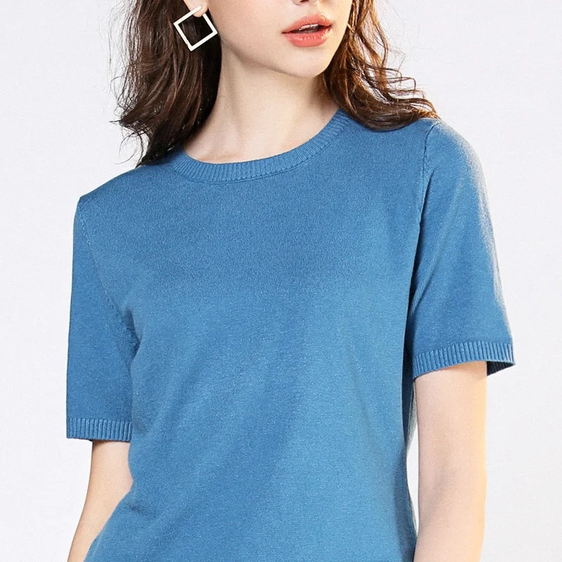 

Women's Sweaters Half Sleeve Spring Autumn Women Pullover Sweater High Elasticity Knitted Jumper Pull Femme Top Jersey Mujer