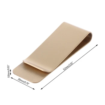 

Slim Pocket Brass Metal Clip Men Purse Credit Card Cash Clamp Money Clip Wallet