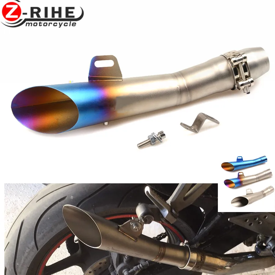 for Universal 36-51mm Motorcycle Accessories cnc Exhaust Stainless Steel Motorbike Exhaust Pipe for Suzuki GSXR 600 750 1000 K1