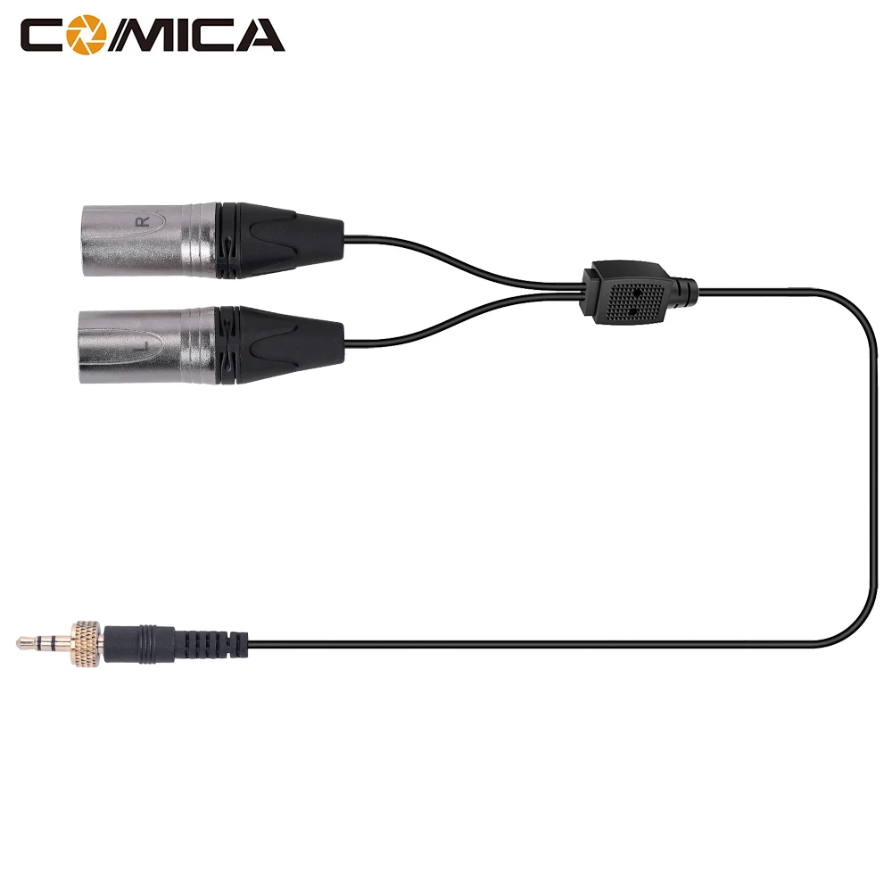 

Comica CVM-DS-XLR 3.5mm TRS Male to Dual XLR Male Stereo Audio Output Cable Audio Cable Converter Microphone Cable Adapter for C