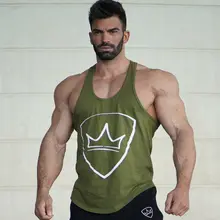 Новая мужская майка для бодибилдинга, майка для фитнеса, тренировочный хлопковый жилет на бретельках, Повседневная рубашка без рукавов, майка, одежда для кроссфита