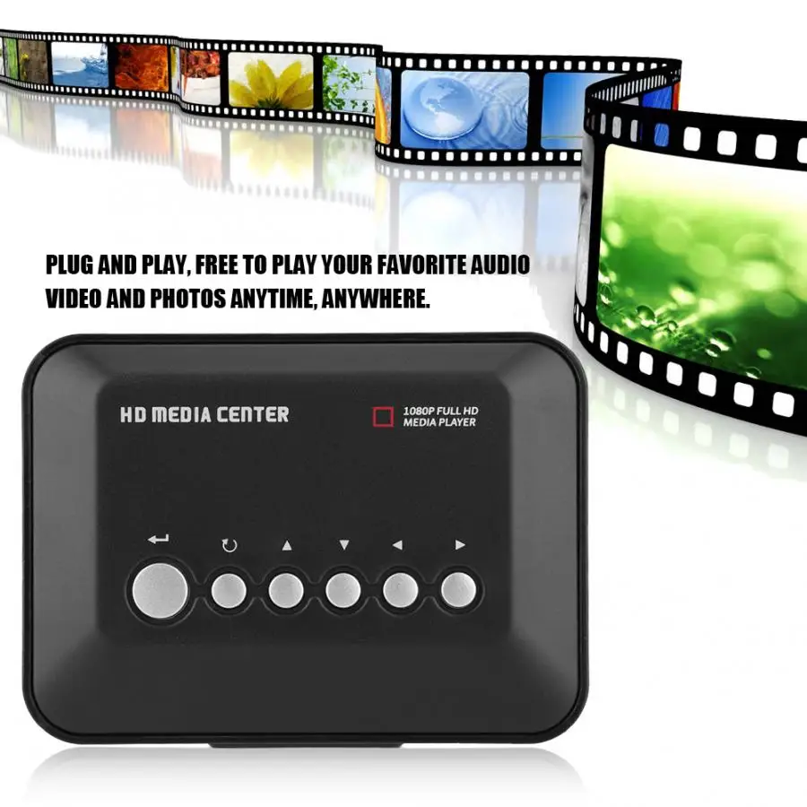 Mini 1080P HDMI медиа Аудио Видео реклама плеер Поддержка SD карты|Проигрыватели HDD| |