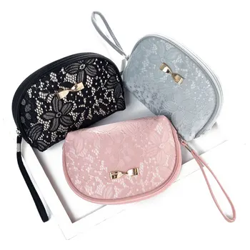 

Women Lace Makeup Storage Bag Travel Cosmetic Pouch Organizer Case Zipper Bags AB@W3 Women bag