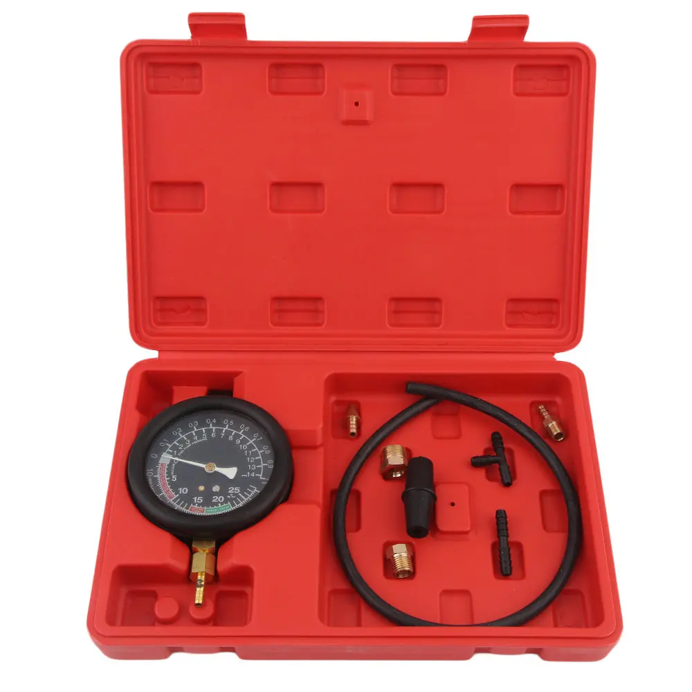 Car Truck Vehicle Carburetor Valve Fuel Pump Pressure Vacuum Tester Kit