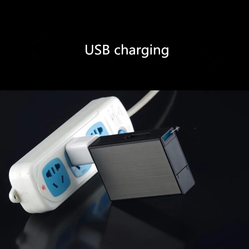 Чехол для прикуривателя сигарета с зарядкой от USB Зажигалка Ветрозащитная Электронная зажигалка беспламенные электрические зажигалки для курения