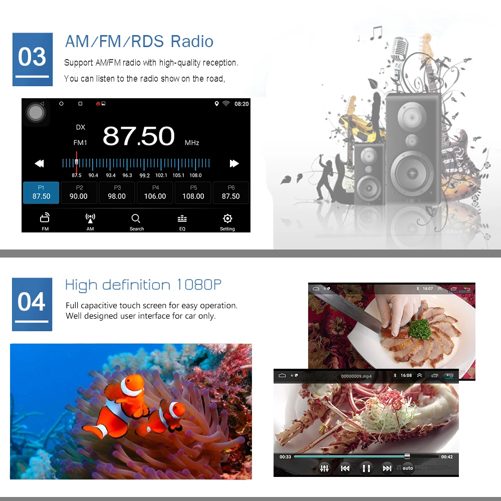 Panlelo Car Stereo Android 7.1 2 Din For Renault Kadjar Auto Radio AM/FM GPS Navigation 1080P BT Steering Wheel Control 