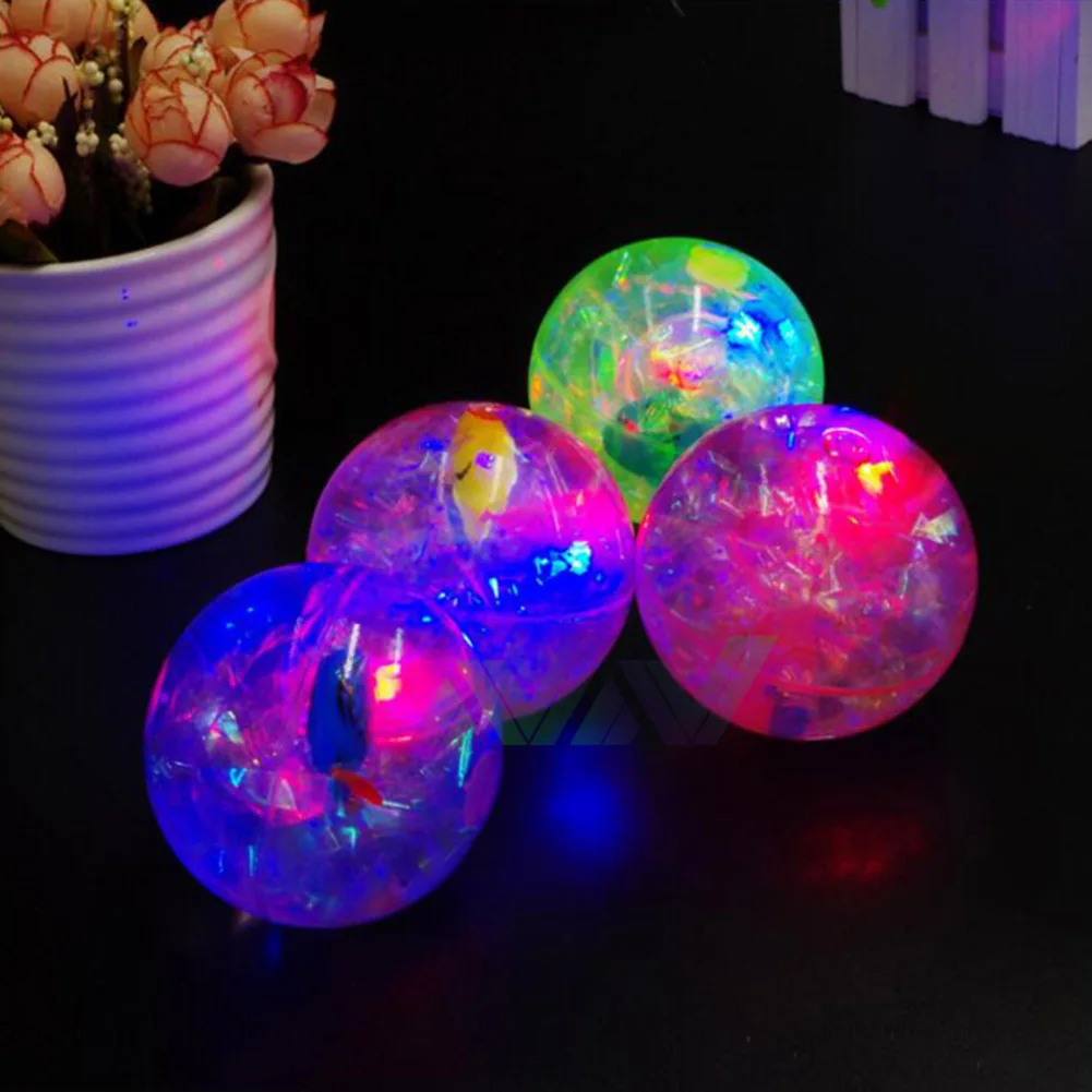 5,5 см мигающий светящийся шар резиновый игрушечный прыгающий мячик светильник светодиодный анти для веселья, против стресса игрушки для детей подарок случайный цвет