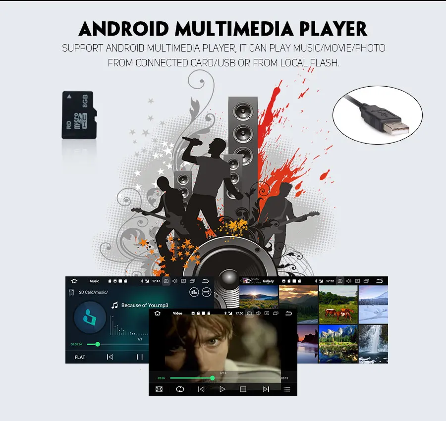 Excellent Erisin ES3811G  PX30 Android 8.1 Car Multimedia Player 9" Car DVD GPS for VW Golf VII/7 10