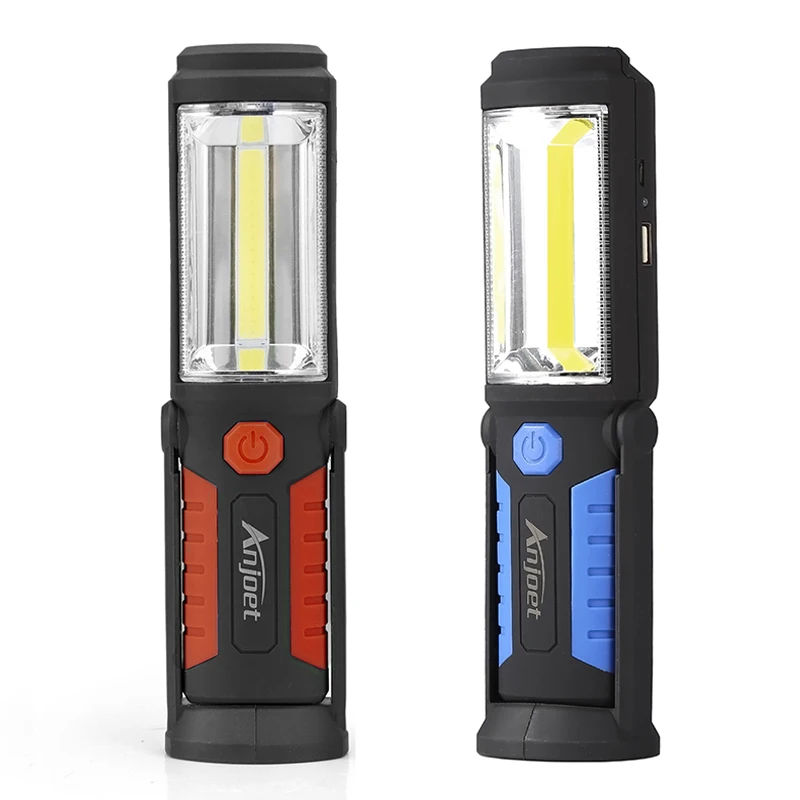Светодиодный светильник Anjoet с магнитной вспышкой перезаряжаемый через USB|flashlight
