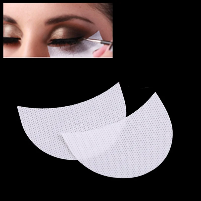 

20pcs Pro Cotton Eyeshadow Shields Under Eye Patches Disposable Eyelash Extensions Pads Protect Pad Eyes Lips Makeup Tool