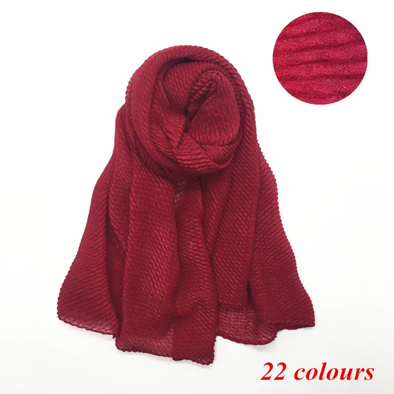 

Hot sale solid soft viscose crinkled warm women scarf/scarves shawl muslim islam hijabs wraps foulard echarpe 10pcs fast ship