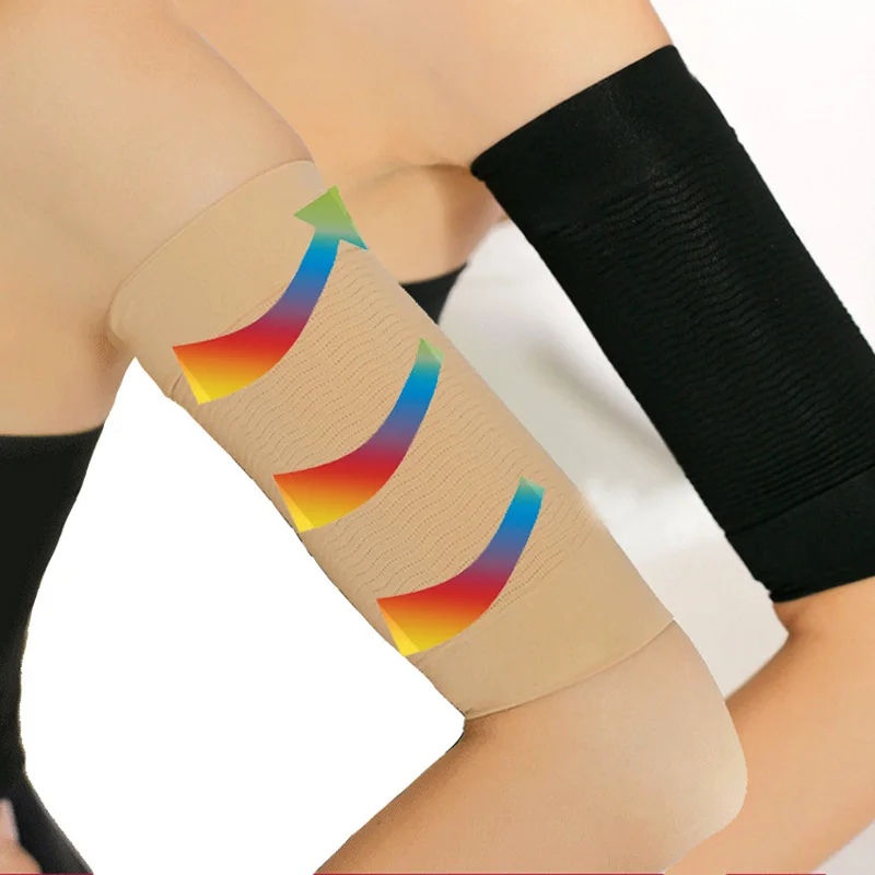 

1 Pair Ultrathin Women Arm Sleeve Elastic Slimming Arm Shapers Ladies Shoulder Corrector Arms Fat Burner Slimmer Girdle